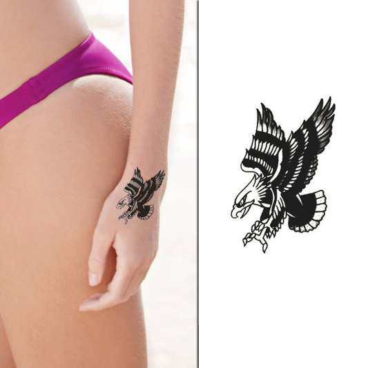 Sky Dominator Eagle Semi-Permanent Tattoo