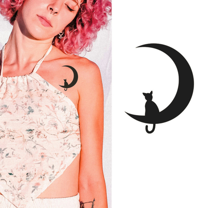 Starlit Meow Semi-Permanent Tattoo