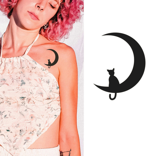 Starlit Meow Semi-Permanent Tattoo