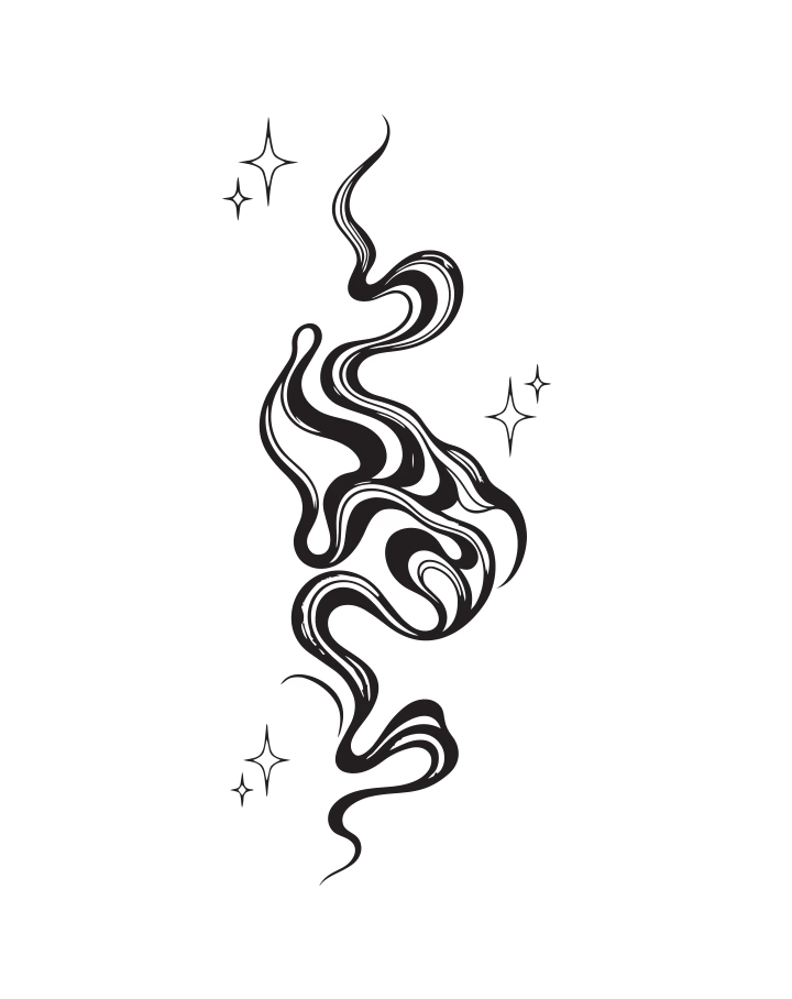 Mystic Smoke semi-permanent tattoo