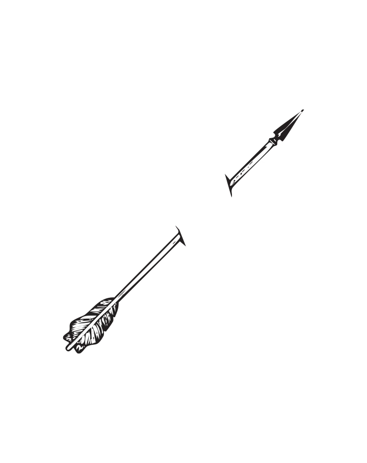 Pierced Arrow semi-permanent tattoo