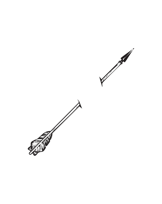 Pierced Arrow semi-permanent tattoo
