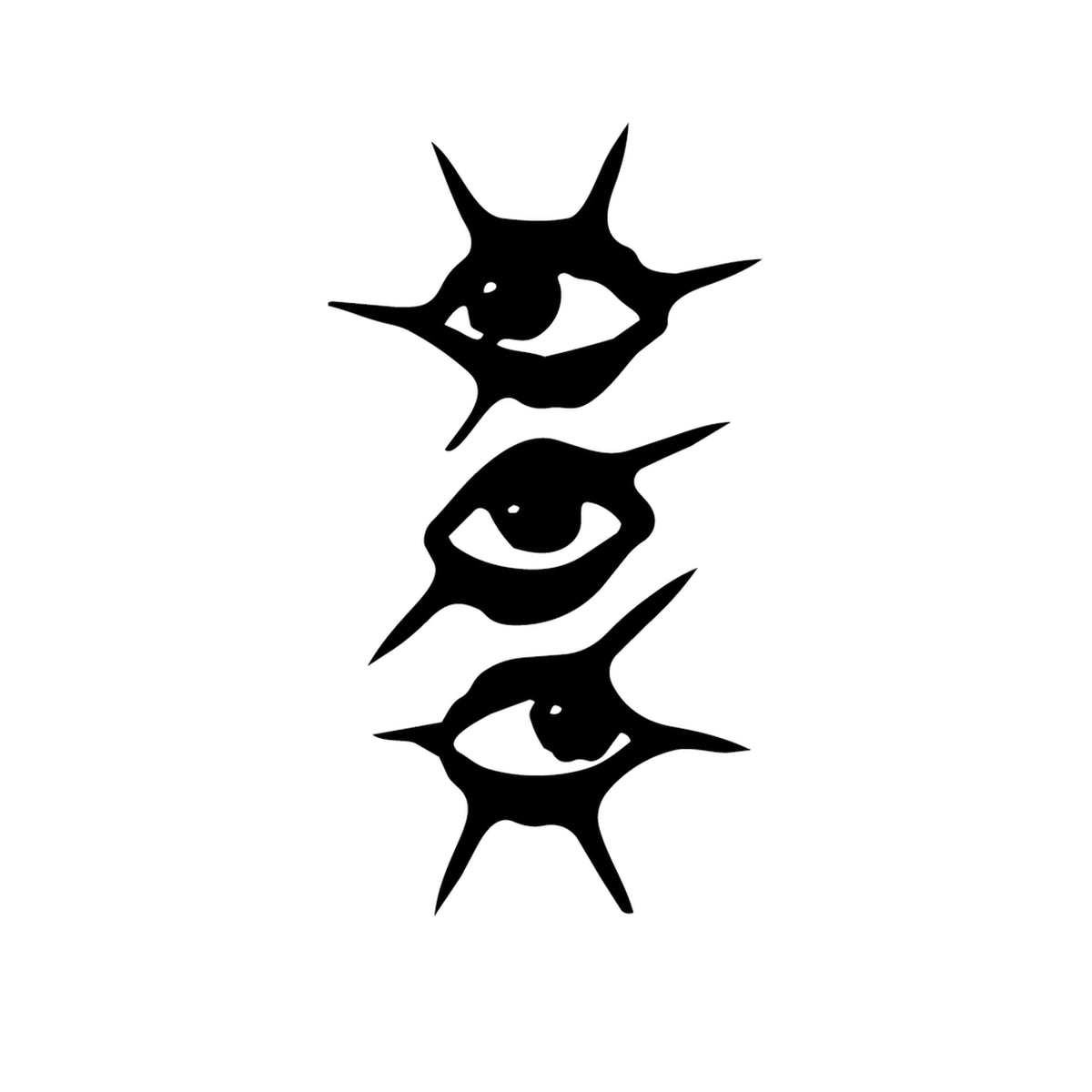 Triple Eyes semi-permanent tattoo