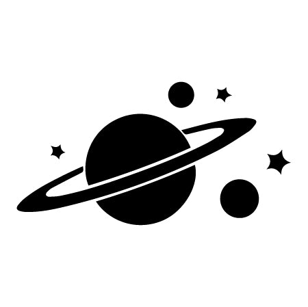 Cosmic Drift - Saturn Semi-Permanent Tattoo