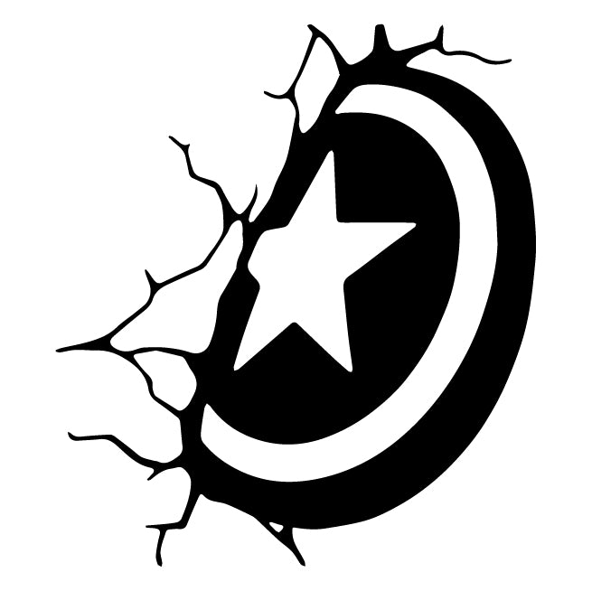 Star Shield Semi-Permanent Tattoo