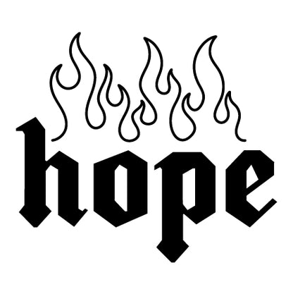 Flaming Hope Semi-Permanent Tattoo