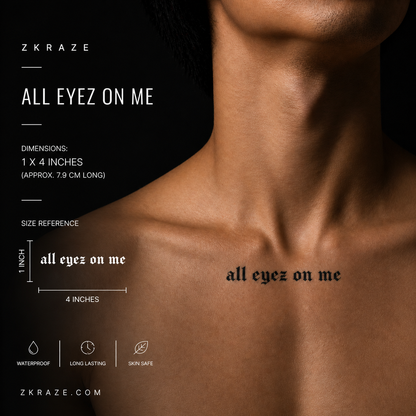 All eyes on me